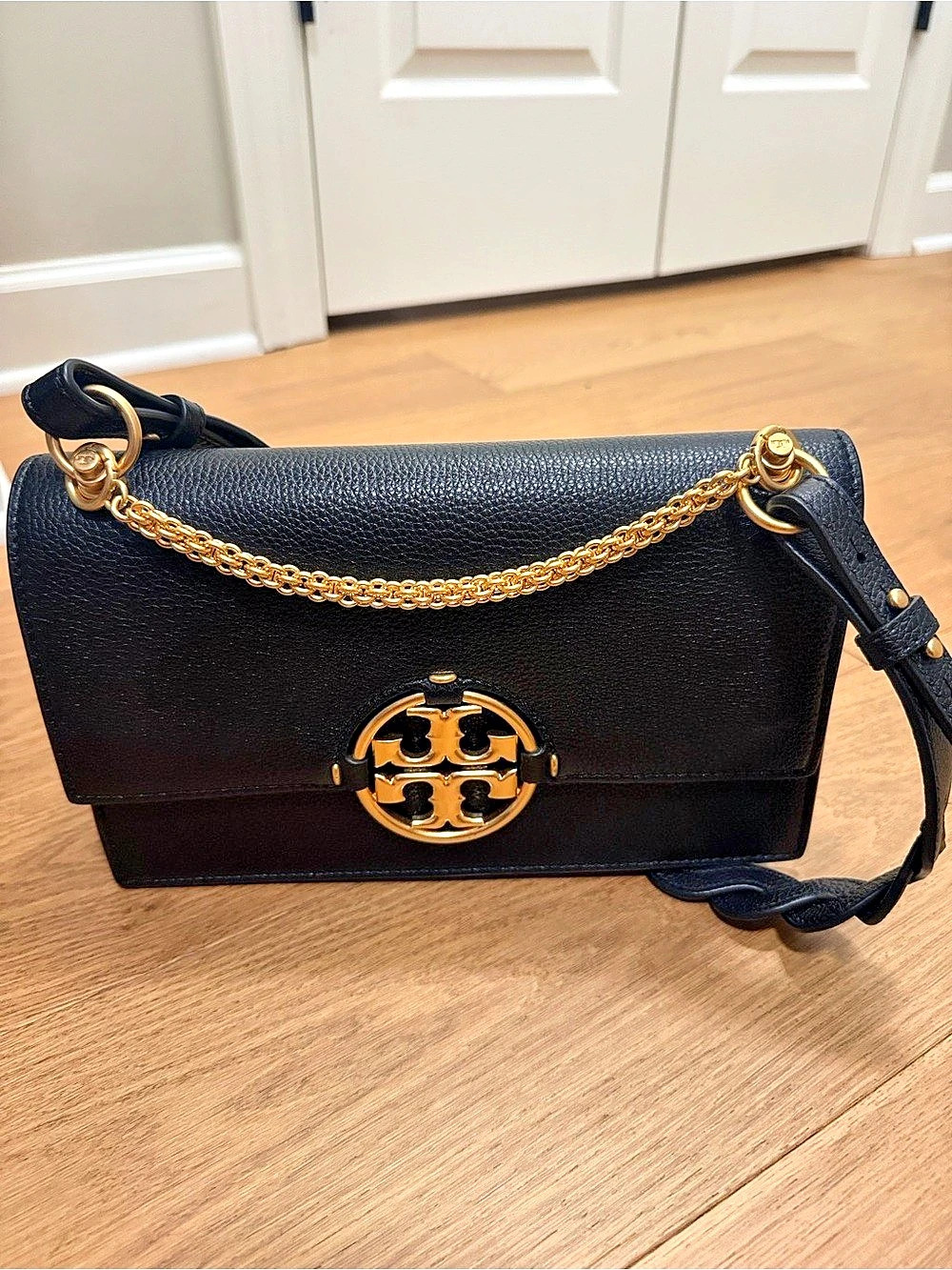 Tory Burch Small Miller Shoulder Bag Black
